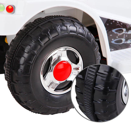 Rigo Kids Electric Ride On Police Motorcycle Motorbike 6V Battery White.