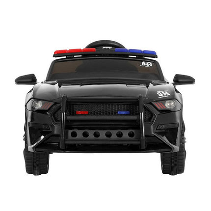 Rigo Kids Ride On Car Electric Patrol Police Cars Battery Powered Toys 12V Black.