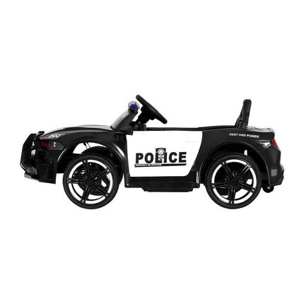 Rigo Kids Ride On Car Electric Patrol Police Cars Battery Powered Toys 12V Black.