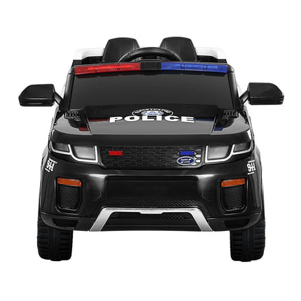 Electric Ride On Car Rigo Kids Patrol Police Ride On Cars Horn Music Remote Black.