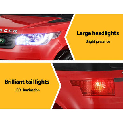 Rigo Kids Electric Ride On Car SUV Range Rover-inspired Cars Remote 12V Red.