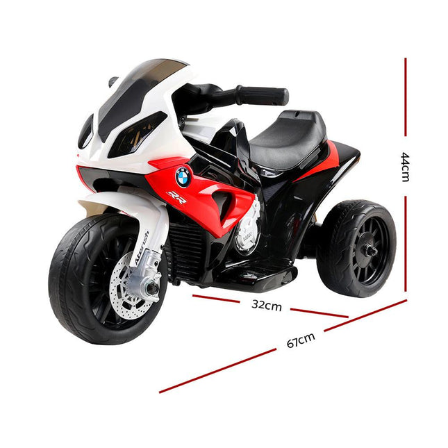 Kids Electric Ride On Car Police Motorcycle Motorbike BMW Licensed S1000RR Red.