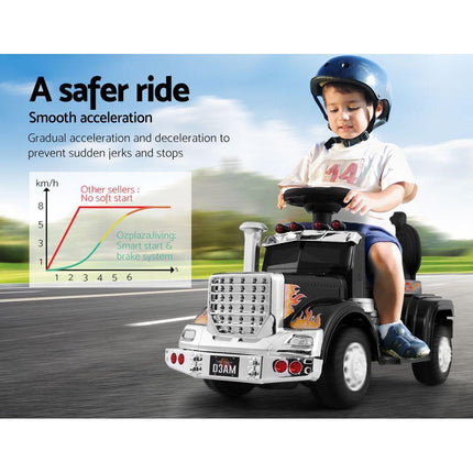 Rigo Kids Electric Ride On Car Truck Motorcycle Motorbike Toy Cars 6V Black.