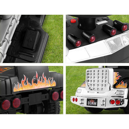 Rigo Kids Electric Ride On Car Truck Motorcycle Motorbike Toy Cars 6V Black.