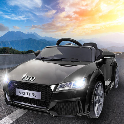 Kids Electric Ride On Car Audi Licensed TTRS Toy Cars Remote 12V Battery Black.