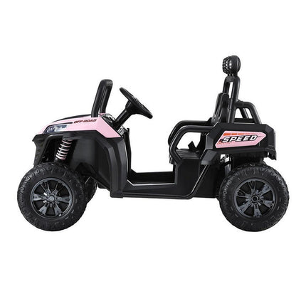 Rigo Kids Ride On Car Electric Toys Cars Headlight Music Remote Control Pink.