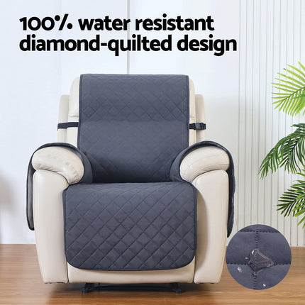 Artiss Recliner Chair Cover 100% Water Resistant Grey.
