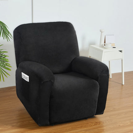 Artiss Recliner Chair Covers 1 Seater Velvet Black.