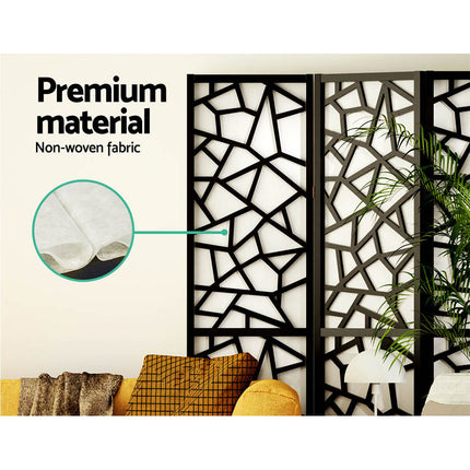 Artiss 8 Panel Room Divider Screen 325x170cm Clover Black.