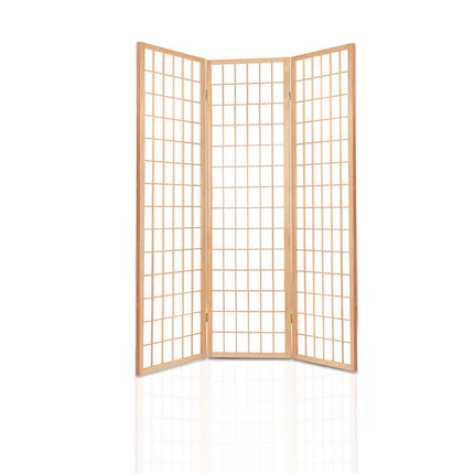 Artiss 3 Panel Room Divider Screen 131x179cm Natural.