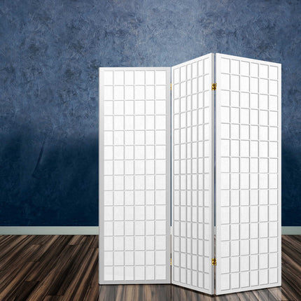 Artiss 3 Panel Room Divider Screen 131x179cm White.