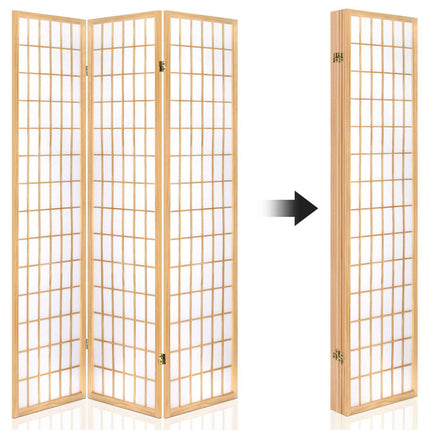 Artiss 6 Panel Room Divider Screen 261x179cm Natural.