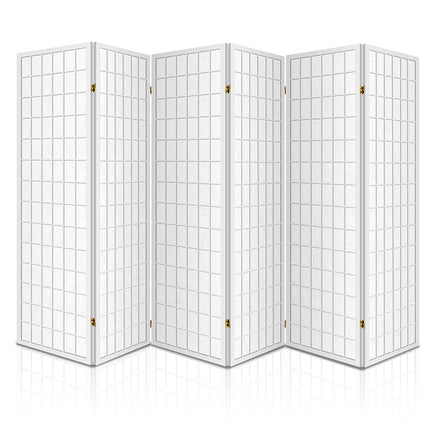 Artiss 6 Panel Room Divider Screen 261x179cm White.