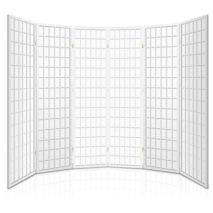 Artiss 6 Panel Room Divider Screen 261x179cm White.