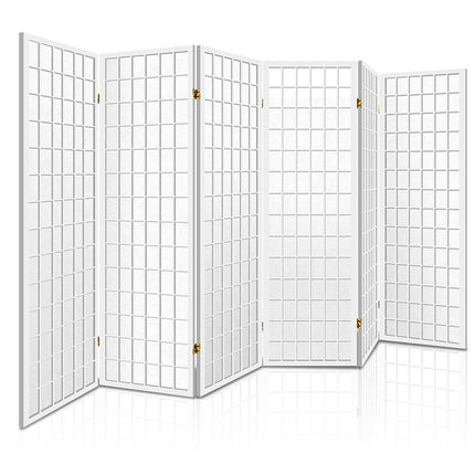Artiss 6 Panel Room Divider Screen 261x179cm White.