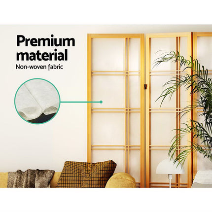 Artiss 3 Panel Room Divider Screen 132x179cm Nova Natural.