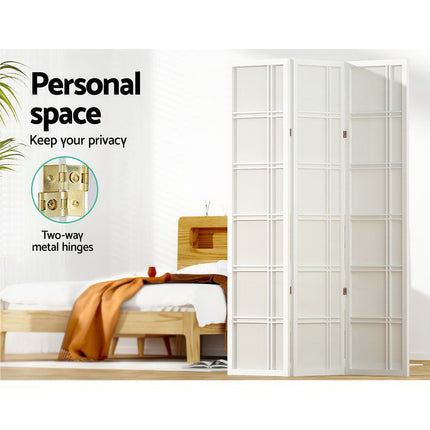 Artiss 3 Panel Room Divider Screen 132x179cm Nova White.