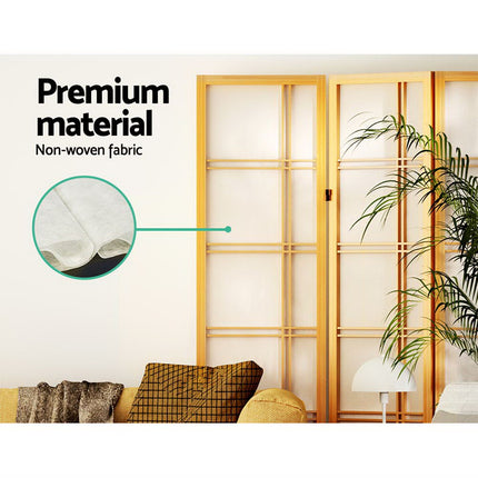 Artiss 6 Panel Room Divider Screen 265x179cm Nova Natural.