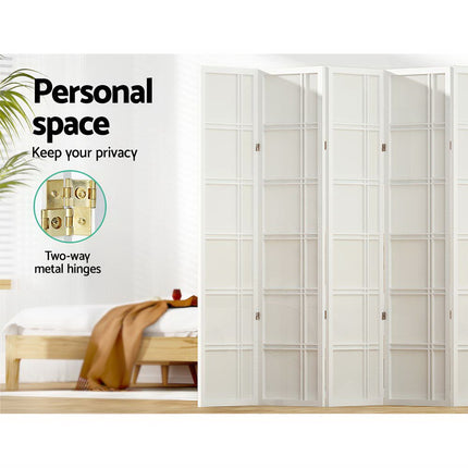 Artiss 8 Panel Room Divider Screen 353x179cm Nova White.