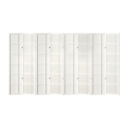 Artiss 8 Panel Room Divider Screen 353x179cm Nova White.