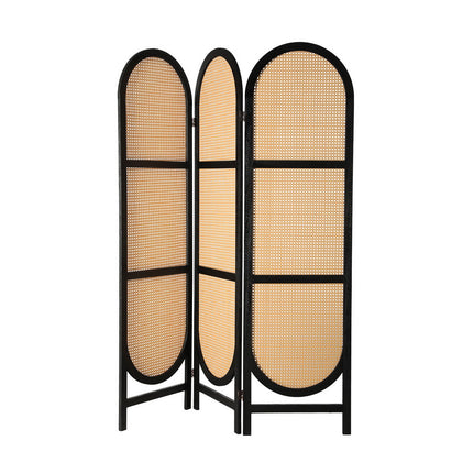 Artiss 3 Panel Room Divider Screen 151x180cm Rattan Brown.