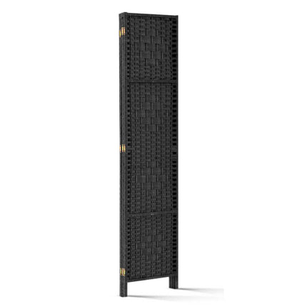 Artiss 3 Panel Room Divider Screen 123x170cm Woven Black.