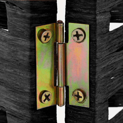 Artiss 3 Panel Room Divider Screen 123x170cm Woven Black.