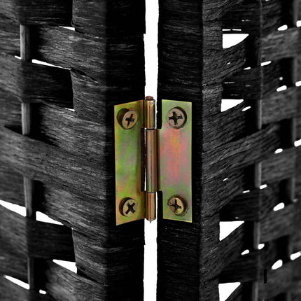 Artiss 6 Panel Room Divider Screen 245x170cm Woven Black.