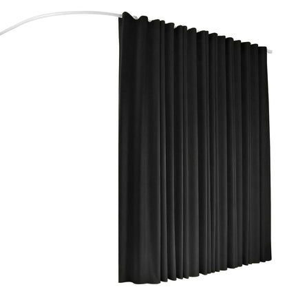 Artiss Room Divider Curtain Ceiling Mounted Track Sets Flexible Black.