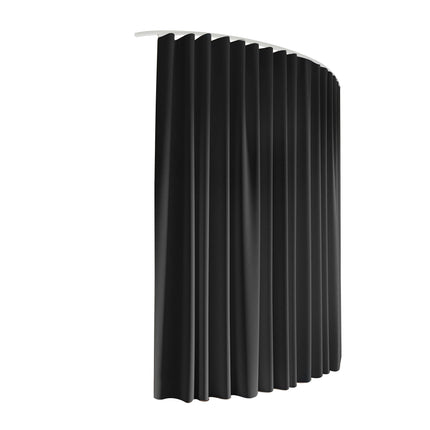 Artiss Room Divider Curtain Ceiling Mounted Track Sets Flexible Black.