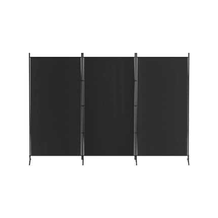 Artiss 3 Panel Room Divider Screen 260x180cm Fabric Black.