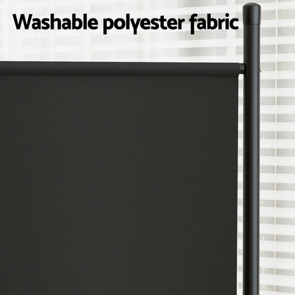 Artiss 3 Panel Room Divider Screen 260x180cm Fabric Black.
