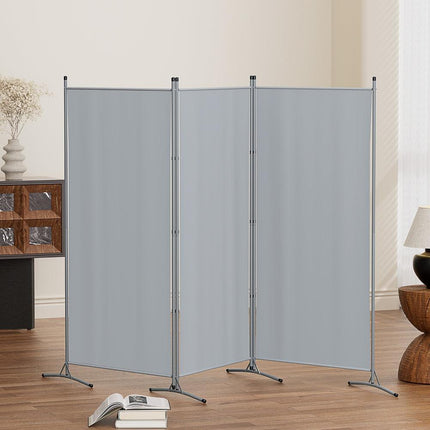 Artiss 3 Panel Room Divider Screen 260x180cm Fabric Grey.