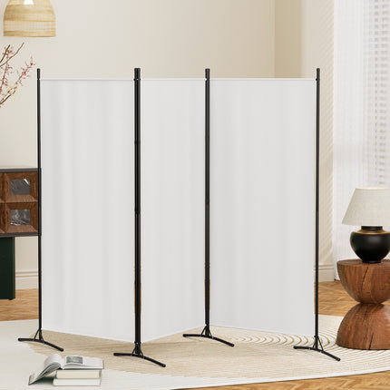 Artiss 3 Panel Room Divider Screen 260x180cm Fabric White.