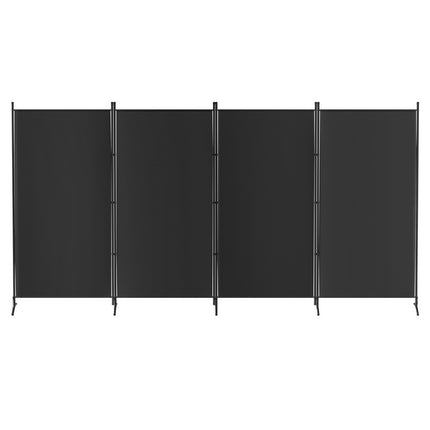 Artiss 4 Panel Room Divider Screen 345x180cm Fabric Black.