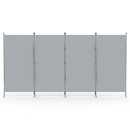 Artiss 4 Panel Room Divider Screen 345x180cm Fabric Grey.