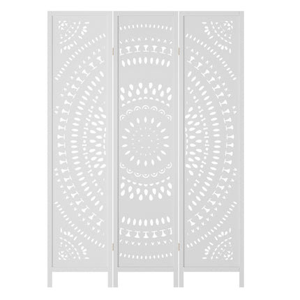 Artiss 3 Panel Room Divider Screen 132x170cm Circle White.