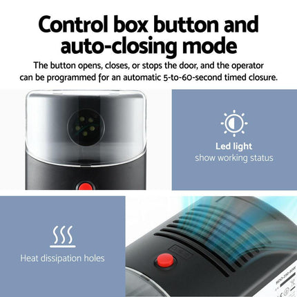 UL-tech Garage Roller Door Opener 250N Motor Auto Safety Reverse 220V.