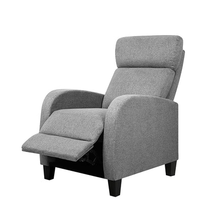 Artiss Fabric Reclining Armchair - Grey.
