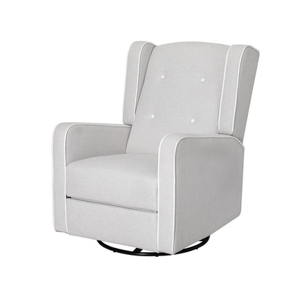 Artiss Recliner Armchair 360� Swivel Grey Fabric.