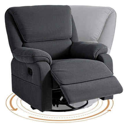 Artiss Rocking Recliner Chair 360 Swivel Massage Heated Reclining Chairs.