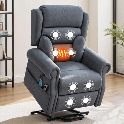 Artiss Electric Recliner Chair Power Lift Massage Heated Recliner Sofa.