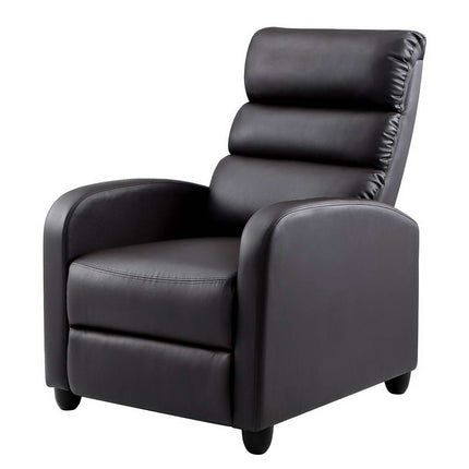 Artiss Recliner Armchair Brown Faux Leather Bolivia.