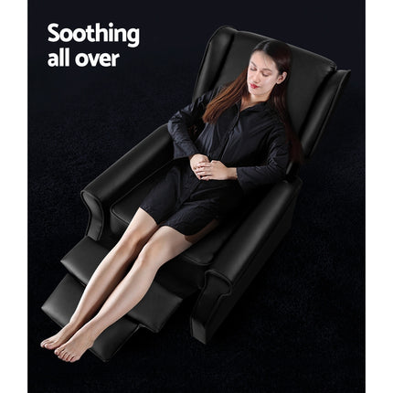 Artiss Recliner Armchair Black Faux Leather Domini.