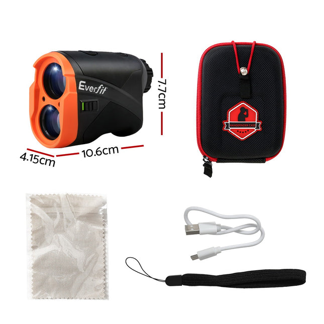Everfit 700M Golf Rangefinder Slope On/Off Vibration Alert Orange.
