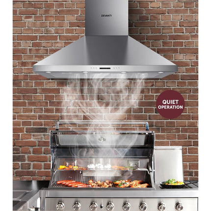 Devanti 1200mm Range Hood 120cm BBQ Commercial Rangehood.