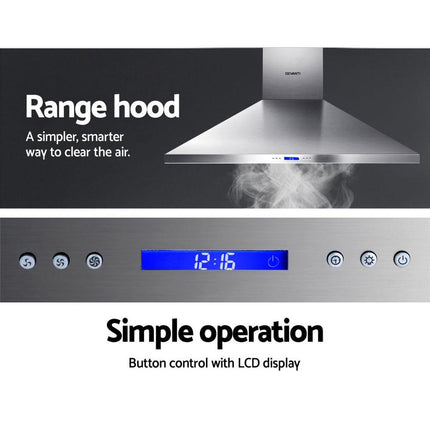 Devanti 1500mm Range Hood 150cm BBQ Commercial Rangehood.