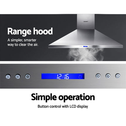Devanti 1500mm Range Hood 150cm BBQ Commercial Rangehood.