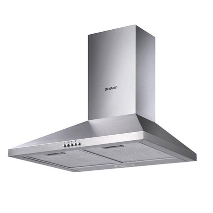 Devanti 600mm Range Hood 60cm Rangehood Stainless Steel.