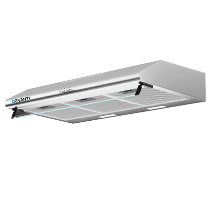 Devanti 900mm Range Hood 90cm Rangehood Stainless Steel.